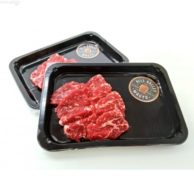 BV05-2 澳洲BELL VALLEY和牛三角肉手切韓燒片Tri tip(MB:3+，約150g/碟，Skinpack)網購原價HK$92.00/碟，會員價HK$82.00/碟